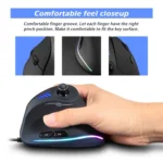 ZELOTES C18 11-Keys RGB Vertical Grip Ergonomic Joystick Programming Gaming Wired Mouse - Image 11
