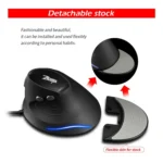ZELOTES T30 6-keys Vertical Grip Detachable Ergonomic Wired Mouse - Image 9