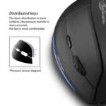 ZELOTES F35 6-buttons Vertical Grip Ergonomic Rechargeable Wireless Mouse - Image 11