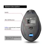 ZELOTES F35 6-buttons Vertical Grip Ergonomic Rechargeable Wireless Mouse - Image 15