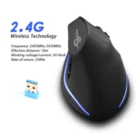 ZELOTES F35 6-buttons Vertical Grip Ergonomic Rechargeable Wireless Mouse - Image 7