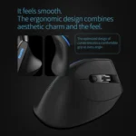 ZELOTES F36A 6-Buttons Vertical Grip Ergonomic Rechargeable Wireless Mouse - Image 12