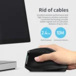 ZELOTES F36A 6-Buttons Vertical Grip Ergonomic Rechargeable Wireless Mouse - Image 6