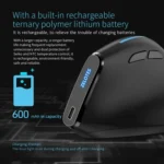 ZELOTES F36A 6-Buttons Vertical Grip Ergonomic Rechargeable Wireless Mouse - Image 8