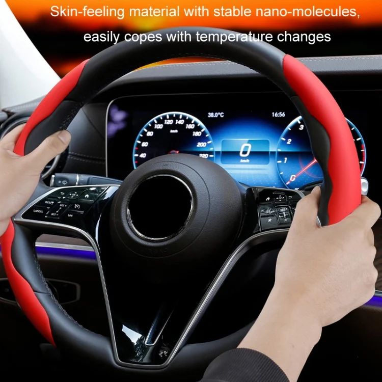 TBD06054456_B6.webp 38cm Liquid Silicone Sweat-Absorbing Anti-Skid Car Steering Wheel Cover - Image 7