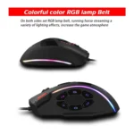 ZELOTES C13 13-keys RGB Lighting Effect Programming Macro Custom Gaming Wired Mouse - Image 12