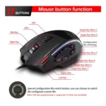 ZELOTES C13 13-keys RGB Lighting Effect Programming Macro Custom Gaming Wired Mouse - Image 5