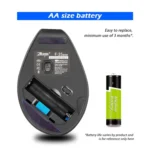 ZELOTES F-35A 6-Buttons Vertical Grip Ergonomic Rechargeable Wireless Mouse - Image 13
