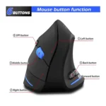 ZELOTES F-35A 6-Buttons Vertical Grip Ergonomic Rechargeable Wireless Mouse - Image 4