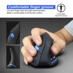 ZELOTES F-35A 6-Buttons Vertical Grip Ergonomic Rechargeable Wireless Mouse - Image 5