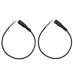 2pcs DC 5.5 X 2.1mm Female To XH2.54 Terminal Motherboard Connection Cable
