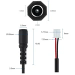 2pcs DC 5.5 X 2.1mm Female To XH2.54 Terminal Motherboard Connection Cable - Image 4