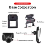 For BMW Car Air Outlet Modified Mobile Phone Holder Base - Image 2