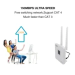 4G LTE CPE Colorful Screen Router Triple Network Plug and Play Mobile Router, EU Plug - Image 2