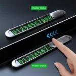 T1 Car Hidden Moving Phone Plate Vehicle Temporary Parking Number Board - Image 6