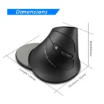 ZELOTES F17 6-buttons Vertical Grip Ergonomic Wireless Mouse - Image 2