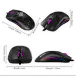 ZELOTES C7 7-buttons RGB Lighting Hollow Computer Office Wired Mouse - Image 3
