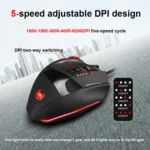 ZELOTES C19 12-Keys Ergonomic Programming Custom Wired Mouse - Image 5