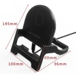 15W Desktop Vertical Cell Phone Wireless Charging Stand - Image 3