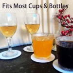 4pcs PU Leather Car Coaster Car Decorative Water Absorption Cup Sink Mat - Image 8