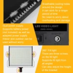 Photography Live LED Fill Light Film And Television Shooting Portrait Soft Video Lighting - Image 9