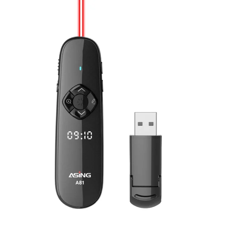 ASiNG A81 PPT Page Turning Clicker With Timing Function & 32G 3-in-1 USB Receiver