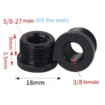 2pcs Metal 3/8 Female To 5/8-27 Male Adapter Screws Microphone Stands Conversion Photo Accessories - Image 3