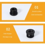 2pcs Metal 3/8 Female To 5/8-27 Male Adapter Screws Microphone Stands Conversion Photo Accessories - Image 4