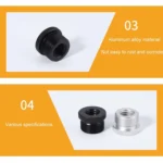 2pcs Metal 3/8 Female To 5/8-27 Male Adapter Screws Microphone Stands Conversion Photo Accessories - Image 5