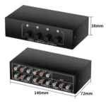 VSW41 AV 4-input 1-output RCA Lotus Interface Audio and Video Switcher - Image 7