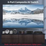 VSW81 AV 8 In 1 Out Audio and Video Switcher RCA Switch Splitter - Image 5