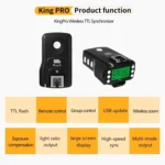 Pixel King Pro Camera Wireless Radio Flash TTL Transmitter and Receiver - Image 2