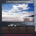 VSW21 AV 2 In 1 Out Audio Switcher RCA Audio Selector Box - Image 5