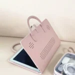 Pink Girl Style PU Laptop Bag Protective Case with Handle - Image 4