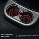 2pcs / Set Universal Car Center Control Anti-Slip Dustproof Coasters - Image 4