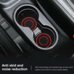 2pcs / Set Universal Car Center Control Anti-Slip Dustproof Coasters - Image 5