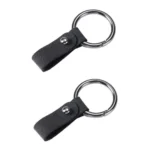 2pcs Simple Universal Car Keychain Metal Spring Ring DIY Pendant Decorations
