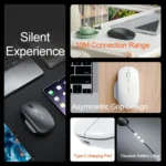 Inphic M1 2nd Generation Wireless Mice Rechargeable Mute Business Office Home Laptop Mouse - Image 8