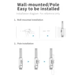 COMFAST CF-EW85 1300Mbps 2.4G/5.8G Gigabit Wireless AP Signal Amplifier Supports DC/POE Power Supply - Image 13