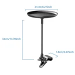 Adjustable Car Food Tray Clip-On Vehicle Small Dining Table Storage Shelf - Image 2