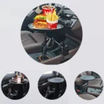 Adjustable Car Food Tray Clip-On Vehicle Small Dining Table Storage Shelf - Image 5