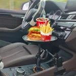 Adjustable Car Food Tray Clip-On Vehicle Small Dining Table Storage Shelf - Image 6