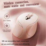 Inphic M8P 2.4G Wireless Mouse USB Mute Charging Girls Office Portable Ergonomic Mouse With Power Display - Image 5
