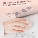 Inphic M8P 2.4G Wireless Mouse USB Mute Charging Girls Office Portable Ergonomic Mouse With Power Display - Image 6