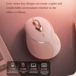 Inphic M8P 2.4G Wireless Mouse USB Mute Charging Girls Office Portable Ergonomic Mouse With Power Display - Image 9