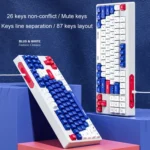 Inphic K902 Wired Keyboard 87 Keys Mute Light-up Mecha Office Home Gaming Computer Keyboard - Image 3