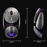 Inphic X2 Bluetooth Wireless Mouse Tri-Mode Silent Rechargeable Office Gaming Laptop Mouse - Image 2