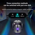 Inphic X2 Bluetooth Wireless Mouse Tri-Mode Silent Rechargeable Office Gaming Laptop Mouse - Image 4