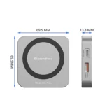 Blueendless 8-In-1 Magnetic HUB With M.2 NVMe/SATA SSD Enclosure (HDMI+PD100W+USB-C/Type-C 3.2+USB-A 3.2+SD+TF+AUX) - Image 11