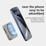 Blueendless 8-In-1 Magnetic HUB With M.2 NVMe/SATA SSD Enclosure (HDMI+PD100W+USB-C/Type-C 3.2+USB-A 3.2+SD+TF+AUX) - Image 4